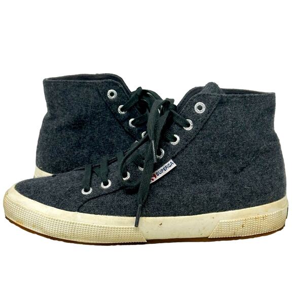 Superga High Top Wool Sneakers - Picture 1 of 7